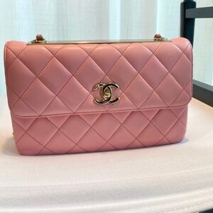 Authentic Pre-owned Chanel Trendy CC Flap Pink Lambskin